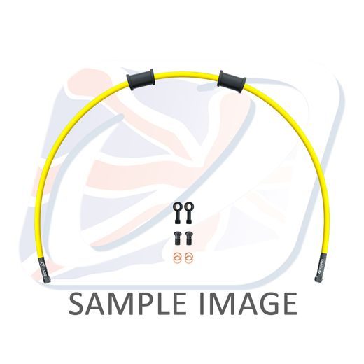HADICE PŘEDNÍ BRZDY SADA VENHILL POWERHOSEPLUS YAM-4002RB-YE (1 HADICE V SADĚ) ŽLUTÉ HADICE, ČERNÉ KONCOVKY
