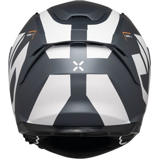 INTEGRÁLNÍ HELMA IXS RAPID 2.0 GRAPHIC X1-330236 MATNĚ BÍLO-ŠEDÉ XL