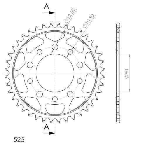 ŘETĚZOVÁ SADA D.I.D CHAIN - ZLATÝ ŘETĚZ 525 ZVM-X, X-KROUŽEK, KOLEČKO JT POGUMOVANÉ, ROZETA SUPERSPROX PRO HONDA CB 500 / S 1994-2003