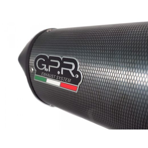KONCOVKA VÝFUKU SLIP-ON GPR FURORE HU.20.CAT.FUPO MATNÁ ČERNÁ ZAHRNUJE SPOJOVACÍ SVOD, ODNÍMATELNÝ DB KILLER A KATALYZÁTOR