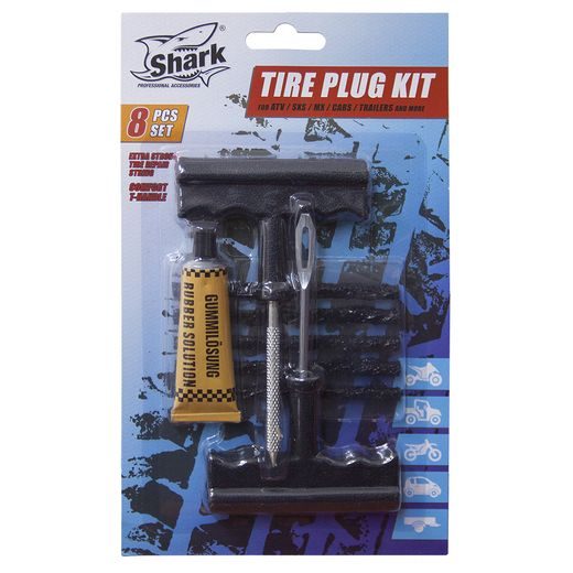 SHARK SADA NA LEPENÍ PNEUMATIK (TIRE REPAIR PLUG KIT)