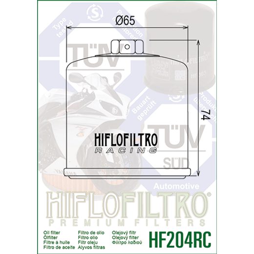 OLEJOVÝ FILTR HIFLOFILTRO HF204RC ZÁVODNÍ