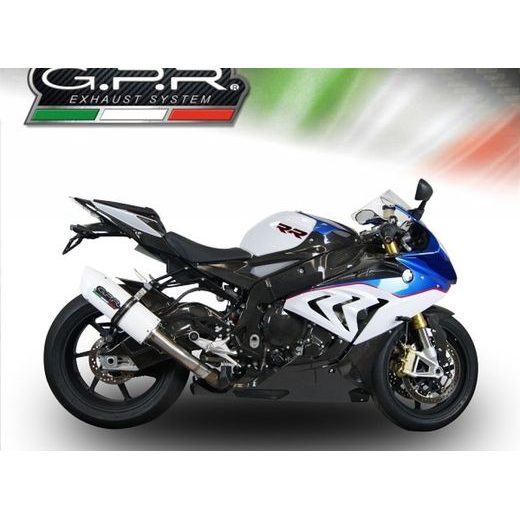 KONCOVKA VÝFUKU SLIP-ON GPR ALBUS BMW.75.ALB LESKLÁ BÍLÁ PRO BMW S 1000 RR 2015-2016