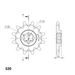 ŘETĚZOVÉ KOLEČKO SUPERSPROX CST-411:12 12 ZUBŮ, 520