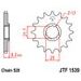 ŘETĚZOVÁ SADA EK - STŘÍBRNÝ ŘETĚZ 520 H, NETĚSNĚNÝ, KOLEČKO JT POGUMOVANÉ, ROZETA SUPERSPROX PRO KAWASAKI VERSYS X 300 2017-2023