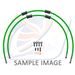RACE HADICE PŘEDNÍ BRZDY SADA VENHILL POWERHOSEPLUS SUZ-6022FB-GR (2 HADICE V SADĚ) ZELENÉ HADICE, ČERNÉ KONCOVKY