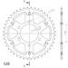ŘETĚZOVÁ SADA EK - STŘÍBRNÝ ŘETĚZ 525 SRX, X-KROUŽEK, KOLEČKO JT POGUMOVANÉ, ROZETA SUPERSPROX STEALTH PRO KAWASAKI Z 900 RS / RS SE 2018-2024