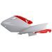 BOČNÍ ČÍSLOVÉ TABULKY POLISPORT 8601800001 (PÁR) ČERVENO CR 04/BÍLÁ PRO HONDA CRF 250 R 2004-2005