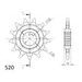 ŘETĚZOVÁ SADA EK - STŘÍBRNÝ ŘETĚZ 520 SRO, O-KROUŽEK, KOLEČKO SUPERSPROX, ROZETA SUPERSPROX PRO GAS GAS EC 300 2013-2014