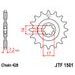 ŘETĚZOVÁ SADA EK - STŘÍBRNÝ ŘETĚZ 428 SRO, O-KROUŽEK, KOLEČKO JT, ROZETA JT PRO KAWASAKI KLX 140 R (R F,R L) 2025