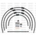 STANDARD HADICE PŘEDNÍ BRZDY SADA VENHILL POWERHOSEPLUS SUZ-4007FB-CB (4 HADICE V SADĚ) KARBONOVÉ HADICE, ČERNÉ KONCOVKY