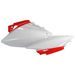 BOČNÍ ČÍSLOVÉ TABULKY POLISPORT 8603900001 (PÁR) ČERVENO CR 04/BÍLÁ PRO HONDA CRF 450 R 2007-2008