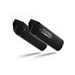 DVOJITÁ KONCOVKA VÝFUKU SLIP-ON GPR FURORE D.122.1.FUNE MATNÁ ČERNÁ PRO DUCATI SUPERSPORT 900 1998-2002