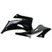 SPOILERY CHLADIČE POLISPORT 8426100001 (PÁR) ČERNÝ PRO YAMAHA YZ 250 F 2006-2009, YAMAHA YZ 450 F 2006-2009