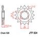 ŘETĚZOVÁ SADA EK - STŘÍBRNÝ ŘETĚZ 520 SRO, O-KROUŽEK, KOLEČKO JT, ROZETA JT PRO HUSQVARNA SM 570 R 2001-2004