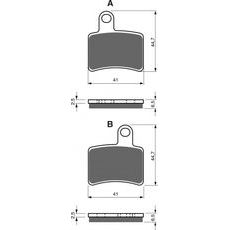ZAVORNE OBLOGE GOLDFREN 228 S33 OFF-ROAD REAR