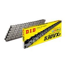 VERIŽNI SET D.I.D CHAIN - SREBRNA CHAIN 530 VX, X-RING (X, NX, QX, XS), CHK FRONT SPROCKET JT CHK RUBBER CUSHIONED, CHK REAR SPROCKET JT ZA HONDA CBR 600 F 1987-1990