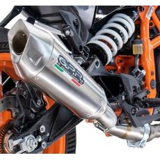 SLIP-ON EXHAUST GPR GP-REVO HU.59.5.GPRTIT BRUSHED TITANIUM INCLUDING REMOVABLE DB KILLER AND LINK PIPE