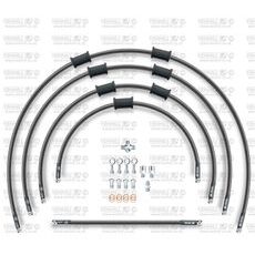 STANDARD FRONT BRAKE HOSE KIT VENHILL POWERHOSEPLUS SUZ-11003F-CB (5 CEVI V KOMPLETU) CARBON HOSES, CHROMED FITTINGS