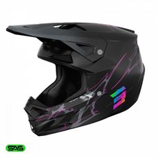 HELMET SHOT SPEED RAC A04-21OB-B01-12 BLACK PEARLY 2XL
