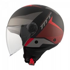 HELMET MT HELMETS STREET S POKE B5 MATT RED L