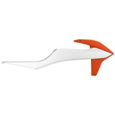 RADIATOR SCOOPS POLISPORT 8422100009 (PAR) ORANGE KTM16/WHITE BD