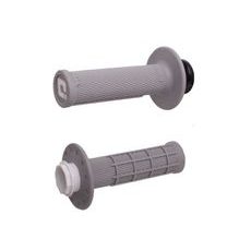 GRIPS SET LOCK-ON ODI MICRO-X V2 H36MXG GREY - SOFT/BLACK HALF-WAFFLE