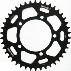ALUMINIJASTI ZADNJI VERIŽNIK (ZOBNIK) SUPERSPROX RAL-7025:42-BLK ČRNA 42T, 520