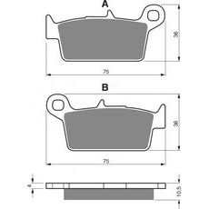 ZAVORNE OBLOGE GOLDFREN 003 S33 OFF-ROAD REAR