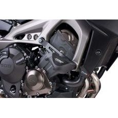 FRAME SLIDERS PUIG PRO 7316N BLACK WITH GREY RUBBER