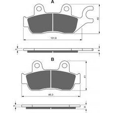 ZAVORNE OBLOGE GOLDFREN 285 AD OFF-ROAD FRONT