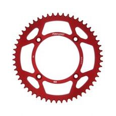 REAR ALU SPROCKET SUPERSPROX RAL-209:54-RED RDEČ 54T, 420