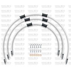 STANDARD FRONT BRAKE HOSE KIT VENHILL POWERHOSEPLUS YAM-8006FS-WT (3 CEVI V KOMPLETU) WHITE HOSES, STAINLESS STEEL FITTINGS