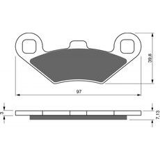 ZAVORNE OBLOGE GOLDFREN 280 S33 OFF-ROAD FRONT