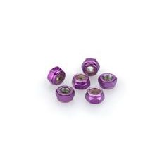 NUTS PUIG ANODIZED 0736L VIOLET M6 (6PCS)