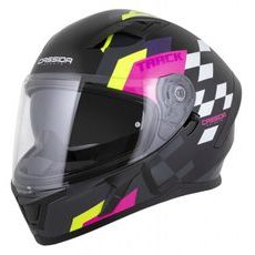 INTEGRALNA ČELADA CASSIDA ORBIT TRACK BLACK/PINK/VIOLET/YELLOW FLUO/WHITE M