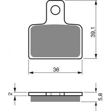 ZAVORNE OBLOGE GOLDFREN 173 S33 OFF-ROAD REAR