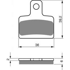 ZAVORNE OBLOGE GOLDFREN 199 S33 OFF-ROAD REAR