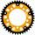 Rear sprocket SUPERSPROX STEALTH RST-7_520:42-GLD zlata 42T, 520