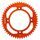 Rear ALU sprocket SUPERSPROX RAL-898:50-ORG oranžna 50T, 428