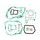 Celoten set tesnil za motor ATHENA P400210850084