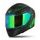 Full face helmet CASSIDA Integral GT 2.1 Flash matt black/ fluo green/ dark grey XL
