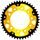 Rear sprocket SUPERSPROX STEALTH RST-1304:44-GLD zlata 44T, 525