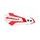 Handguard POLISPORT MX FLOW 8308200035 Red cr04 / White