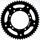 Rear sprocket SUPERSPROX STEALTH RST-457:52-BLK črna 52T, 420