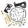 Carburettor repair kit JMP KY-0542R rear cylinder