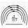 STANDARD Front brake hose kit Venhill POWERHOSEPLUS YAM-12001FB-CB (5 cevi v kompletu) Carbon hoses, black fittings