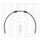 Set prednjih zavornih cevi Venhill POWERHOSEPLUS HON-4015FS (1 cev v kompletu) Clear hoses, stainless steel fittings