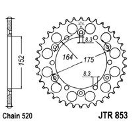 VERIŽNI SET D.I.D CHAIN - ZLAT CHAIN 520 DZ, NON-SEALED, CHK FRONT SPROCKET JT, CHK REAR SPROCKET JT ZA YAMAHA YZ 250 1992