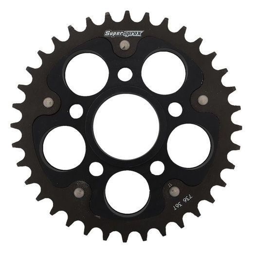VERIŽNI SET EK - SREBRNA CHAIN 520 SRX, X-RING (X, NX, QX, XS), CHK FRONT SPROCKET SUPERSPROX, CHK REAR SPROCKET SUPERSPROX ZA DUCATI 748 R 2001-2002